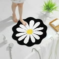 thumbnail image 5 of Bathroom Rugs and Mats Clearance Rvasteizo Cute Bathroom Mats Flower Rugs Absorbent Non Slip Mats Soft Machine Washable Rug Mats for Bedroom Kitchen Bathroom Toilet Floors 26 X 26 Inches, Black, 5 of 5