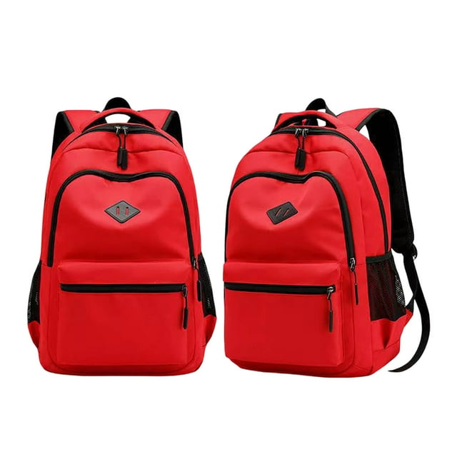TIEVOSA Black Backpack for School College and Travel: Bookbag with 8 Compartments