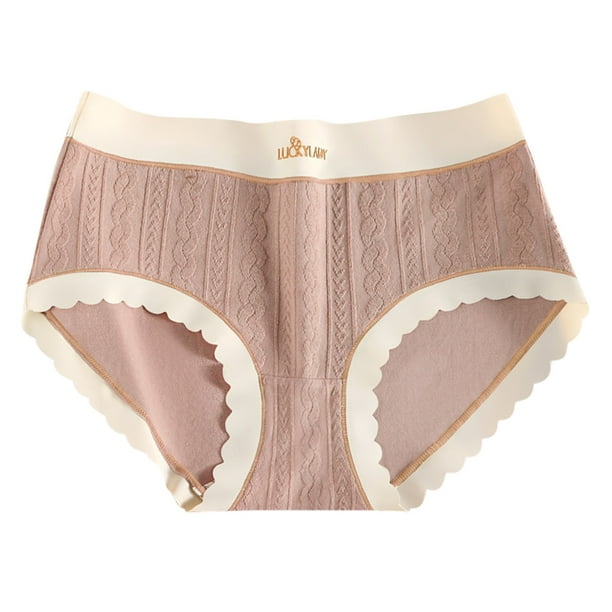 B91xZ Women's Comfort Panties Pure Comfort Cotton Brief Underwear,D L 