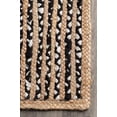 thumbnail image 5 of 3x7 Ft Black & White Cotton Jute Area Rug, Hand-Woven Farmhouse Boho Style, Durable & Pet-Friendly Rug for Living Room, Dining Room, and Bedroom, 5 of 5