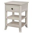thumbnail image 2 of Home Square 2 Piece Bedroom Set with Two 1 Drawer Wood Nightstand in White, 2 of 4