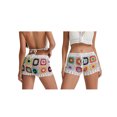thumbnail image 3 of ZAXARRA Women Crochet Boho Shorts Colorful Hollow Out Cover Up Shorts Floral Embroidery Knit Coverup Bottoms Beachwear, 3 of 8