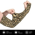 thumbnail image 3 of Daiia Leopard Print UV Sun Protection Arm Sleeves - Cooling Compression Arm Sleeve - Sports & UV Arm Sleeves for Men & Women, 3 of 8