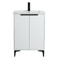 thumbnail image 2 of Fine Fixtures Wilmington 24 Inch Bathroom Vanity With Sink - Fully Assembled Bathroom Sink Cabinet, Bathroom Vanities, White Bathroom Vanity, Small Bathroom Sink Cabinet, 24 Bathroom Vanity With Sink, 2 of 7
