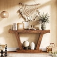 thumbnail image 6 of M optimized 63" Long Console Table, Wooden Sofa Narrow Entryway Table for Hallway, Behind The Couch, Accent Table for Living Room, Entrance, 6 of 8