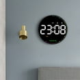 thumbnail image 4 of 10-inch LED Round Digital Wall Clock With Remote Control Adjustable Brightness Alarm Clock For Living Room Decoration, 4 of 8