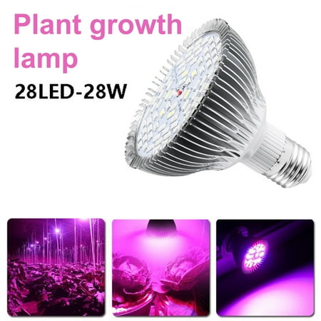 

Kripyery Plant Grow Light High Brightness Efficient Heat Dissipation Wide Lighting Angle 380-800nm Promote Growth Full Spectrum E27 LED Plant Grow Light Bulb Greenhouse Supplies