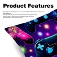 thumbnail image 2 of Game Controller Luxurious Velvet Throw Covers Pillow Inserts - Set of 2 Throw Pillows with Unique Patterns - 16x16, 18x18, 20x20 Inches for Home Decor and Gifts, 2 of 6