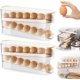 thumbnail image 1 of Dispensador Automático de Huevos con Ruedas para Refrigerador, Organizador de Contenedor de Almacenamiento de Plástico Transparente, 1 of 8