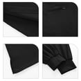thumbnail image 5 of Stralyhd Scrubs for Women Set V-Neck Pocket Top & Drawstring Jogger Scrub Pants Stretch Nursing Scrubs Set Uniform Black XL, 5 of 6