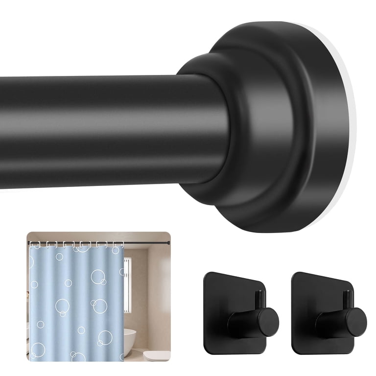 PHANCIR Adjustable Shower Curtain Rod, 31-80 inch, Stainless Steel photo 1