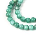 thumbnail image 3 of Natural Freshwater Shell Beads Strands Dyed Round Light Sea Green 2.5mm Hole: 0.5mm about 122~136pcs/strand 14.57 inch~15.63 inch(37cm~39.7cm) DIY, 3 of 4