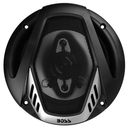 BOSS Audio - Onyx 6-1/2" 4-Way Car Speakers with Poly-Injected Woofer Cones (Pair) - Black and Chrome