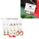 thumbnail image 5 of Aleació de Pendientes Navideños, Pendientes Navideños Set Práctico 6 Par de Moda para La Fiesta para Mujeres, 5 of 7