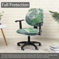 thumbnail image 4 of Office Chair Cover Stretchable Computer Desk Chair Seat Covers 2 Piece Waterproof Swivel Chair Protective Slipcover, 4 of 6