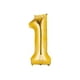 thumbnail image 1 of Globo Metalizado Gigante Forma de Numero 76 cm Celebraciones dorado, 1 of 2