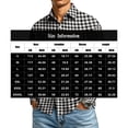 thumbnail image 4 of Mfakffe Mens Dress Shirts Long Sleeve Button Down Plaid Shirts Business Casual Tops with Pocket, 4 of 5