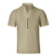 thumbnail image 5 of pstuiky Camisas de manga corta para hombre, Camiseta/Camisa informal de manga corta con cuello redondo y color liso para hombre camisetas de hombre xxxl, 5 of 9
