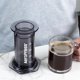 thumbnail image 3 of AeroPress Clear Black Coffee Press – Método de preparación 3 en 1 que combina prensa francesa, espresso, café con cuerpo sin arena ni amargor, pequeña cafetera portátil para acampar y viajar, negro, 3 of 5