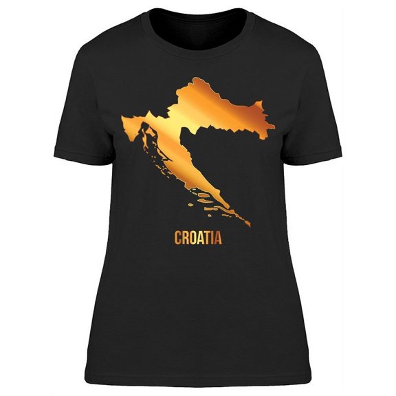 Croatia Country Border T-Shirt Women -Image by Shutterstock, Female x-Large