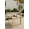 thumbnail image 7 of IWC 29.52" Resin Rattan Outdoor Dining Table, Taupe, 7 of 7