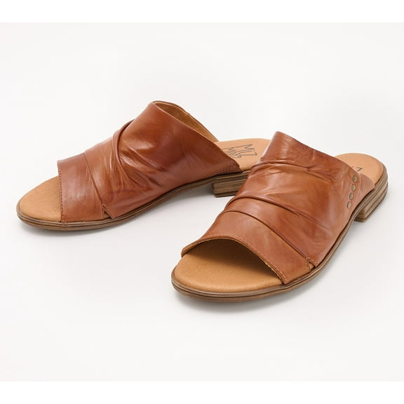 Miz Mooz Leather Wide Width Slide Sandals