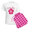 thumbnail image 5 of CafePress - Swimgirlpinkhib Pajamas - Women's Short Sleeve Print T-Shirt and Pants Light Cotton Pajama Set, 5 of 7