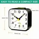 thumbnail image 4 of Classic Analog Snooze Alarm Clock - Effortless Snooze, Durable Travel Design, Luminous Hands, Whisper-Quiet, Ideal for Heavy Sleepers, Bedrooms & Offi, 4 of 4