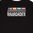 thumbnail image 4 of Inktastic Railroader Train Hobby Boys or Girls Long Sleeve Toddler T-Shirt, 4 of 5