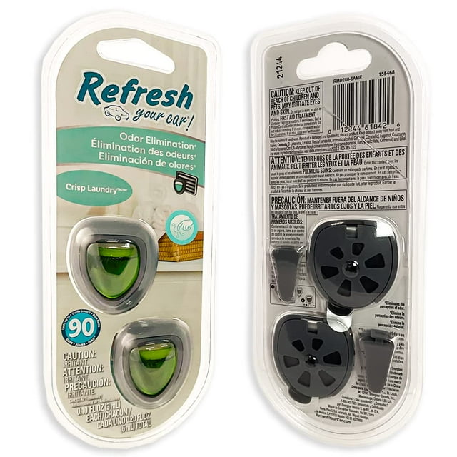 Refresh Your Car Air Freshener Mini Oil Diffuser Crisp Laundry