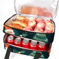 thumbnail image 5 of Christmas Tree Double Layered Insulated Lunch Bag with Two Compartments - Large Capacity 7.1x11.4x16.1 Inches Hand-Carry Lunch Bags for Refrigerated Meals, 5 of 6