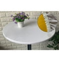 thumbnail image 2 of Mantel redondo impermeable Sunnimix de poliéster blanco, 2 of 8