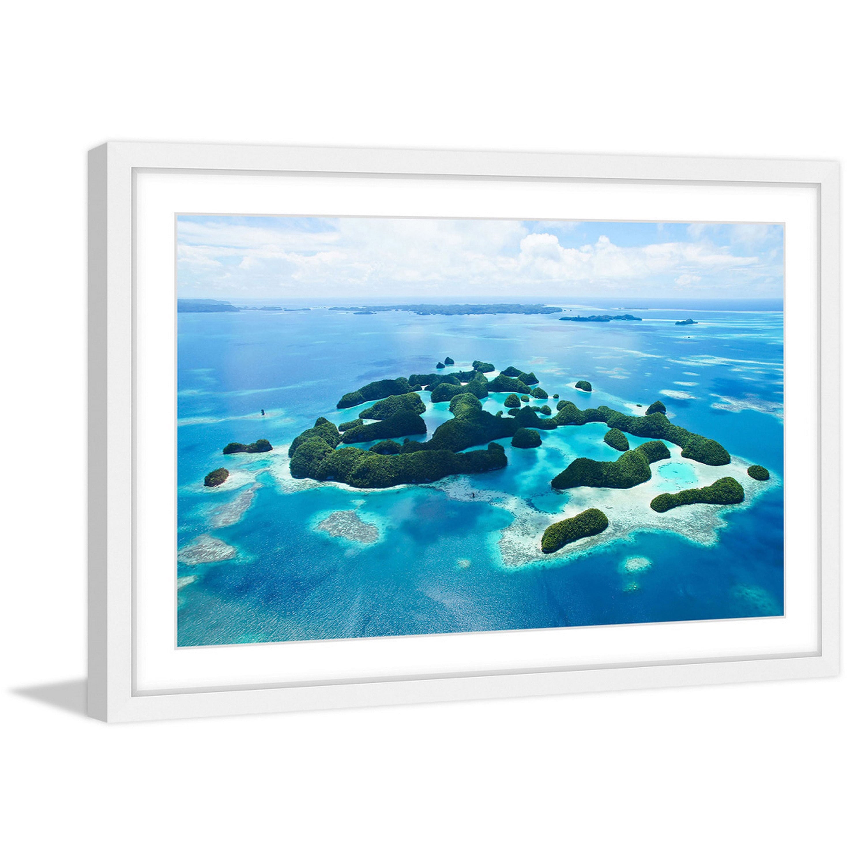 Marmont Hill "Tiny Islands" Framed Painting Print