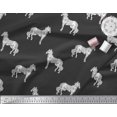 thumbnail image 3 of Soimoi Velvet Fabric Horse Block Print Fabric by Yard 58 Inch Wide, 3 of 3