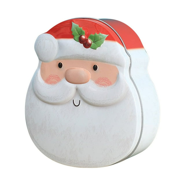 Qocolhg Outdoor Christmas Decorations Indoor, 1pc Christmas Gift Box For Children With Santa Claus & Christmas Tree Design Can Hold Cookies, Candy And Other Small Gifts, Christmas Clearance
