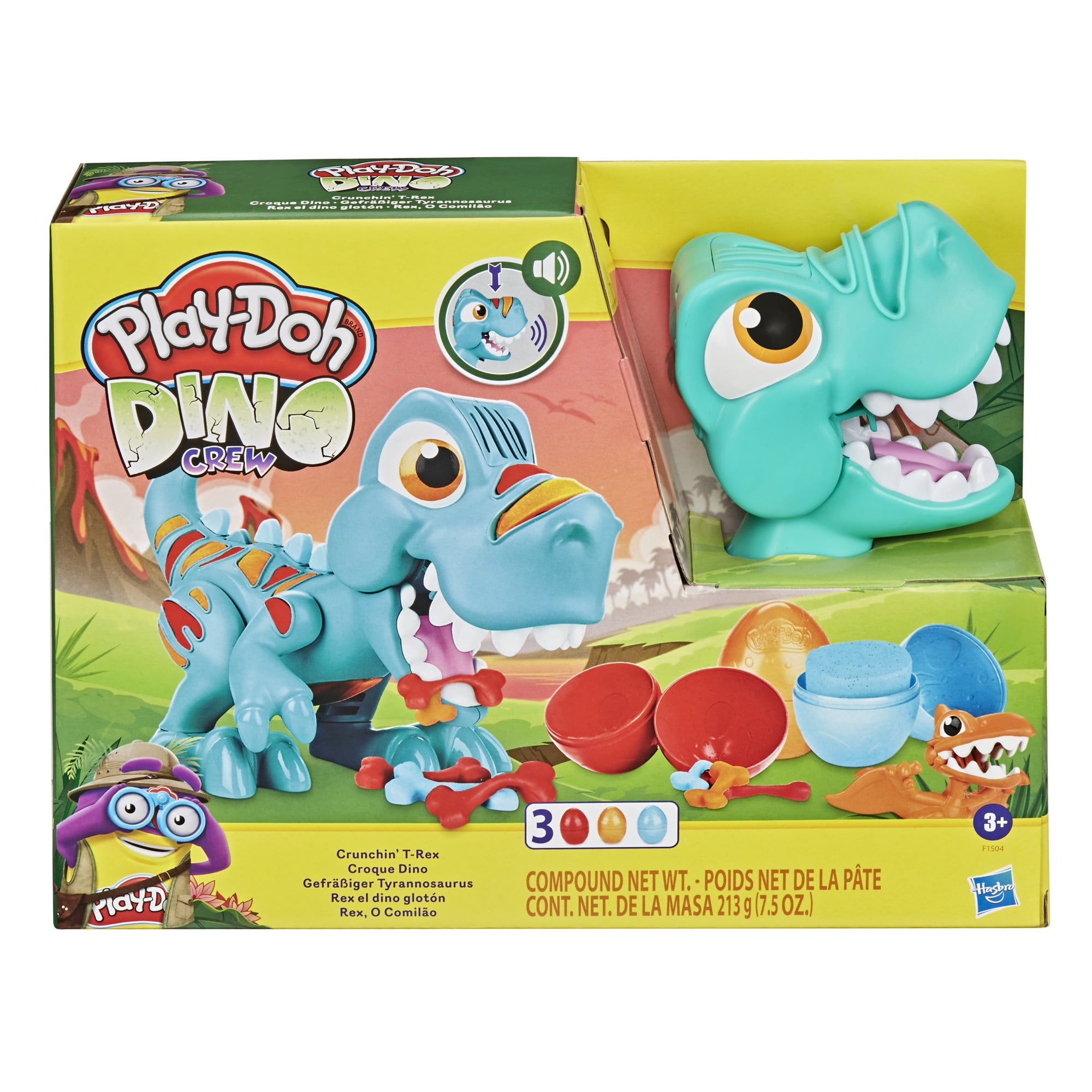 T Rex Dino Dough Modelling Playset Dinosaur Educational Moulding Putty Craft Toy 