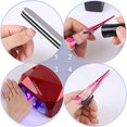 thumbnail image 3 of Plantillas de 100 Uds., papel extensible, forma de uña autoadhesiva con número, pegatinas de extensión para decoración de uñas, extensión de uñas acrílicas de gel UV ER, 3 of 5