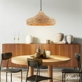 thumbnail image 3 of Hunter - Cambria 3-light Matte Black, Large Pendant Light, Dimmable, Casual Style, Martini Shaped, for Bedrooms, Dining, Living Rooms - 49030, 3 of 8