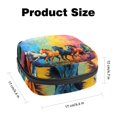 thumbnail image 2 of Sanitary Napkin Storage Bag, Colorful Running Horses Portable Menstrual Pad Bag for Teen Girls Store Panty Liners Tampons Sanitary Pads for Women Ladies, 2 of 6