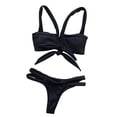 thumbnail image 3 of Women Bikini Set Push-Up Padded Bow Swimwear Swimsuit Beachwear Bikini Set, 3 of 7