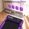 thumbnail image 5 of Yagud Walking Pad Treadmill with Handle Bar & 4% Incline, Foldable Portable Treadmill for Running, Small Under Desk Treadmill for Home, Purple, 5 of 10
