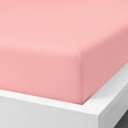 thumbnail image 3 of Flxxie 1800 Thread Count Brushed Microfiber Fitted Sheet with 15" Pocket, Twin, Pink, 3 of 6