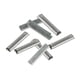 thumbnail image 3 of 10 conectores de rieles para modelos de trenes, conectores de vías de metal para escenarios de bricolaje, fáciles de colocar, suministros de diseño, Escala N, 3 of 10