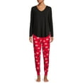 thumbnail image 2 of Secret Treasures Women's Sheep Flannel Joggers, 2 of 6