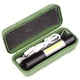 thumbnail image 1 of Mini linterna portátil de luz dura LED con zoom COB, recargable, para exteriores y noche (negra), 1 of 6