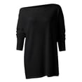 thumbnail image 4 of Womens Sweaters Fall Sweaters Women Womens Off Shoulder Long Sleeve Oversized Pullover Sweater Knit Jumper Loose Tops, 4 of 6