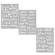thumbnail image 1 of Billuyoard 3 unids/set surtido de plantillas de pintura de palabras, plantilla de letras del alfabeto portátil, Kit surtido, manualidades DIY, Decoración del hogar, 1 of 6