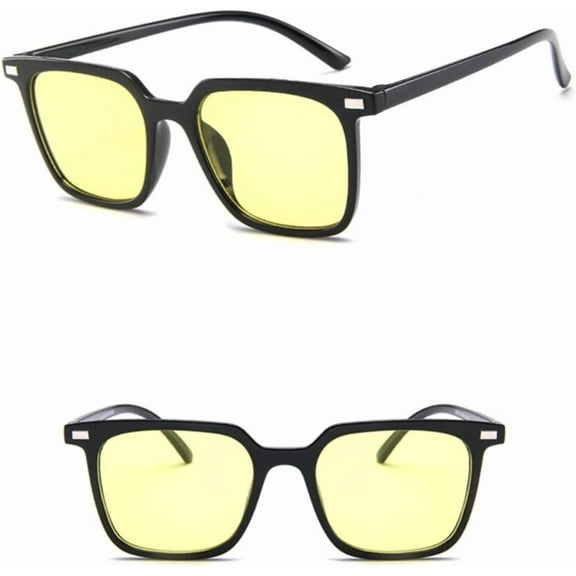 sunglasses Tinted Color Lens Men Vintage Shaped Sun Glasses Female Eyewear Blue Sunglasses UV400