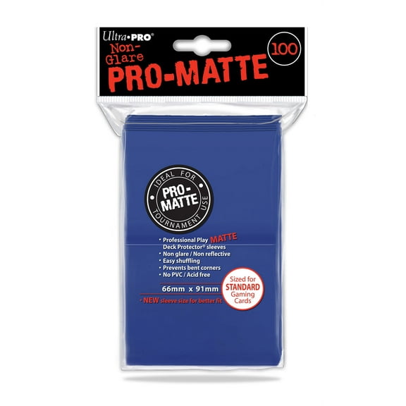 Ultra PRO: Standard 100ct Sleeves - PRO-Matte (Blue)
