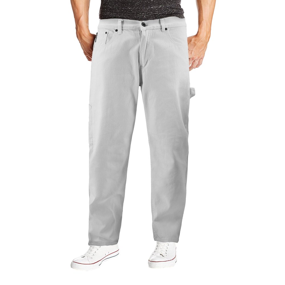 VKWEAR Men's Carpenter Work Jeans Hammer Loop Relaxed Fit Casual